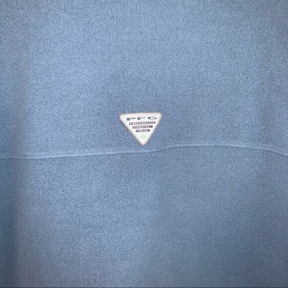 Columbia PFG Harborside II Blue Fleece Pullover Long Sleeved Sweater size Medium - Picture 5 of 5
